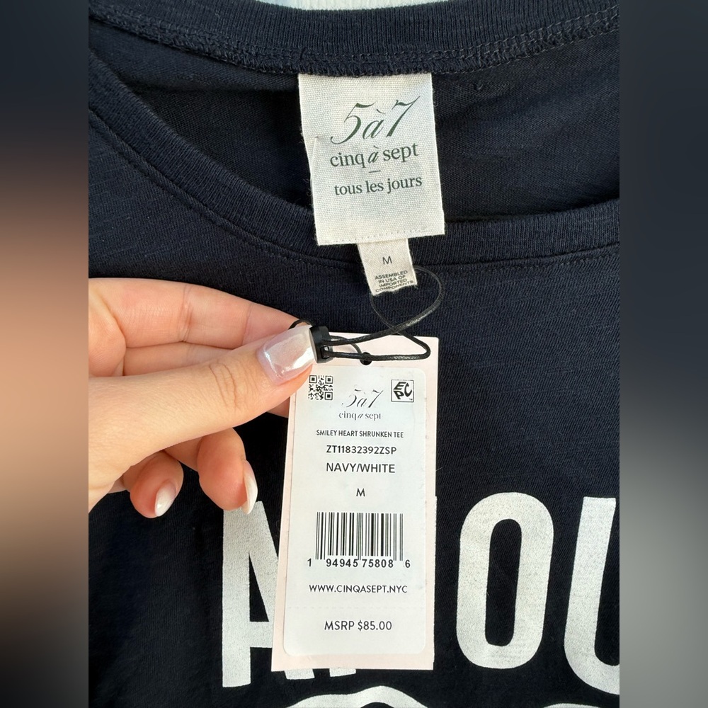 New! Cinq à Sept amour t shirt - Picture 2 of 6